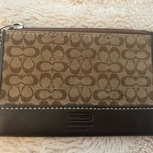 Coach Brown Leather Card Holder